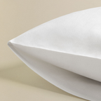 Dekbedovertrek met rits wit katoen satijn – 300TC