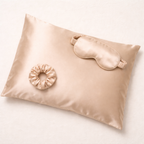 Zijde-set licht beige