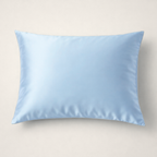 Zijde kussensloop licht blauw