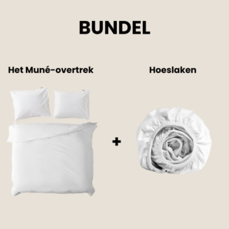 Muné bundel. Dekbedovertrek met bijpassende hoeslaken.