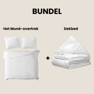 Bundel Muné overtrek en anti allergisch dekbed