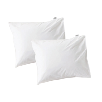 Muné Bedding kussenslopen set per 2 katoen satijn wit