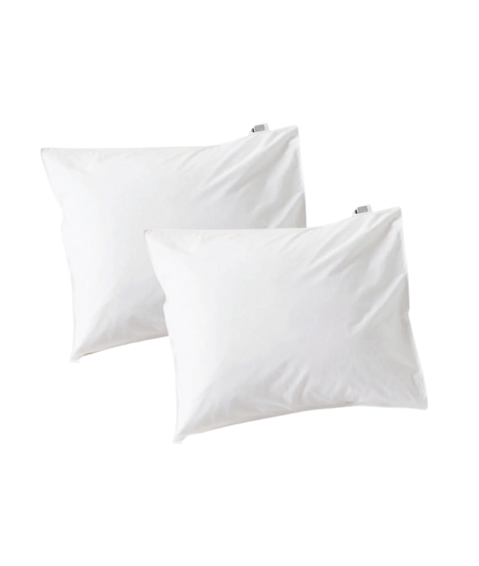 Muné Bedding kussenslopen set per 2 katoen satijn wit
