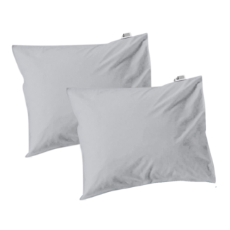 Muné Bedding kussenslopen set per 2 katoen perkal grijs